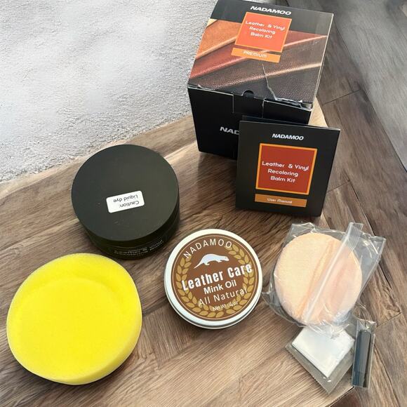 NADAMOO Dark Brown Leather Recoloring Balm with Mink Oil Leather Conditioner - Picture 2 of 7